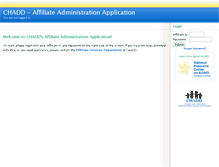 Tablet Screenshot of admin.chadd.net